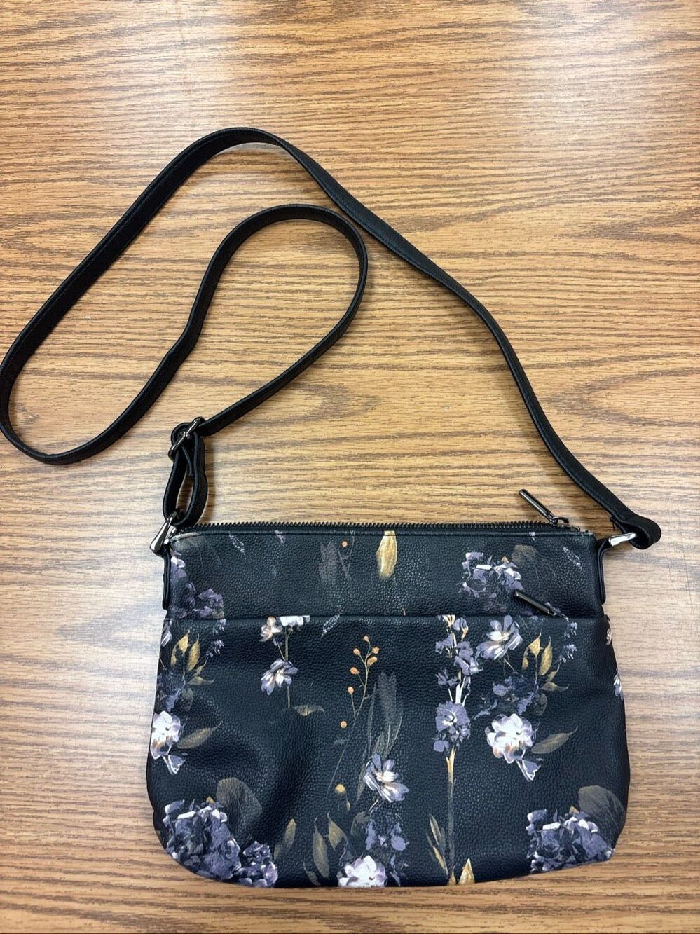 Cute flowered crossbody purse